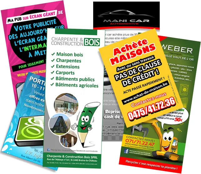 création de flyer pro et original à mettet en province de namur